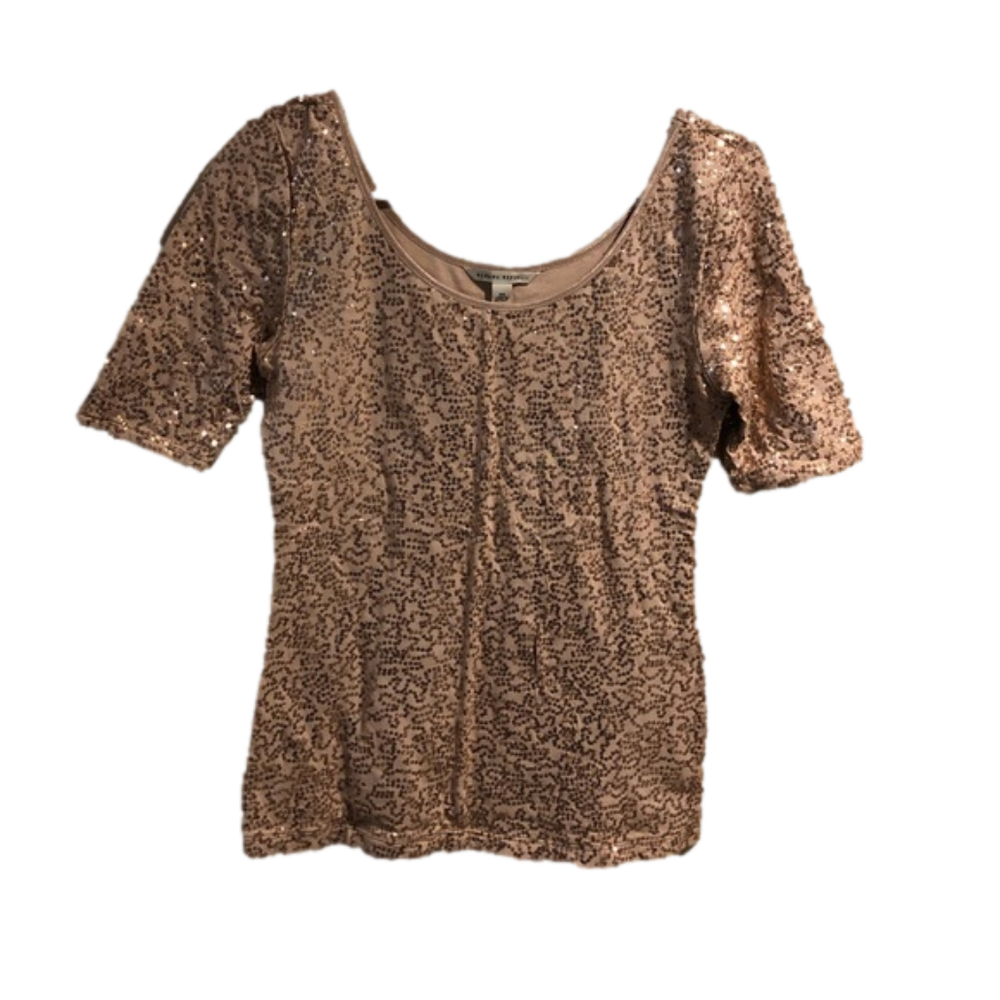 Banana Republic xs rose gold color top